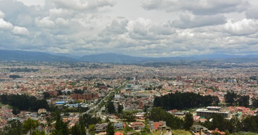 Cuenca city from Turi area